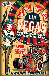 poster for Viva Las Vegas Rockabilly Weekend April 21 - 24, 2011